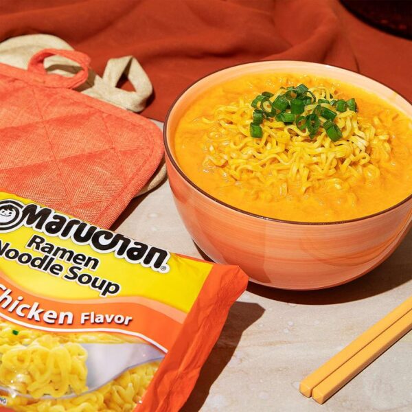 Maruchan Ramen Chicken, Instant Ramen Noodles, Ready to Eat Meals, 3 Oz, 24 Count - Image 4