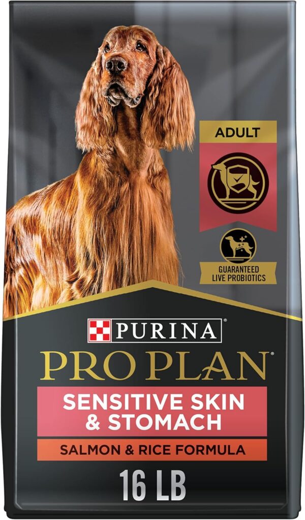 Purina Pro Plan Sensitive Skin and Stomach Dog Food Salmon and Rice Formula - 16 Pound (Pack of 1)