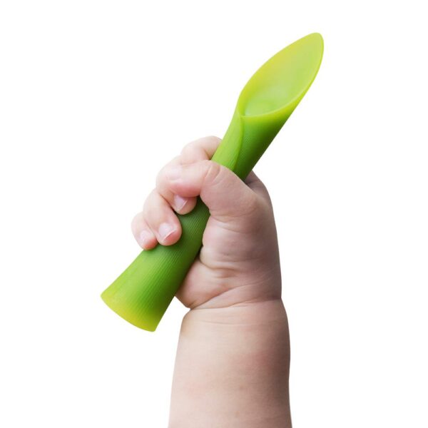 Olababy 100% Silicone Soft-Tip Training Spoon for Baby Led Weaning 2pack - Image 3