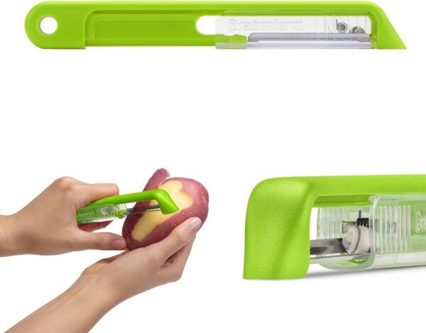 Dreamfarm Sharple Self-Sharpening Vegetable & Food Vertical Speed-Peeler - Green