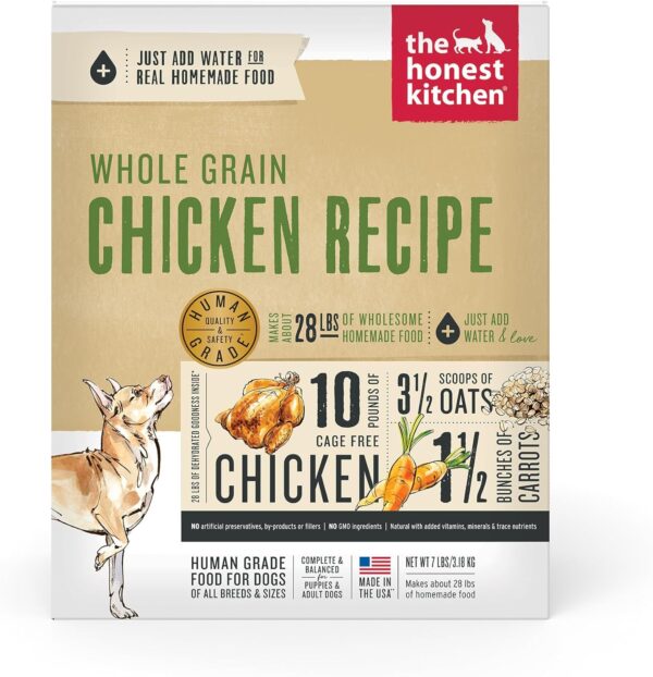 The Honest Kitchen Dehydrated Whole Grain Chicken Dog Food, 7 lb Box