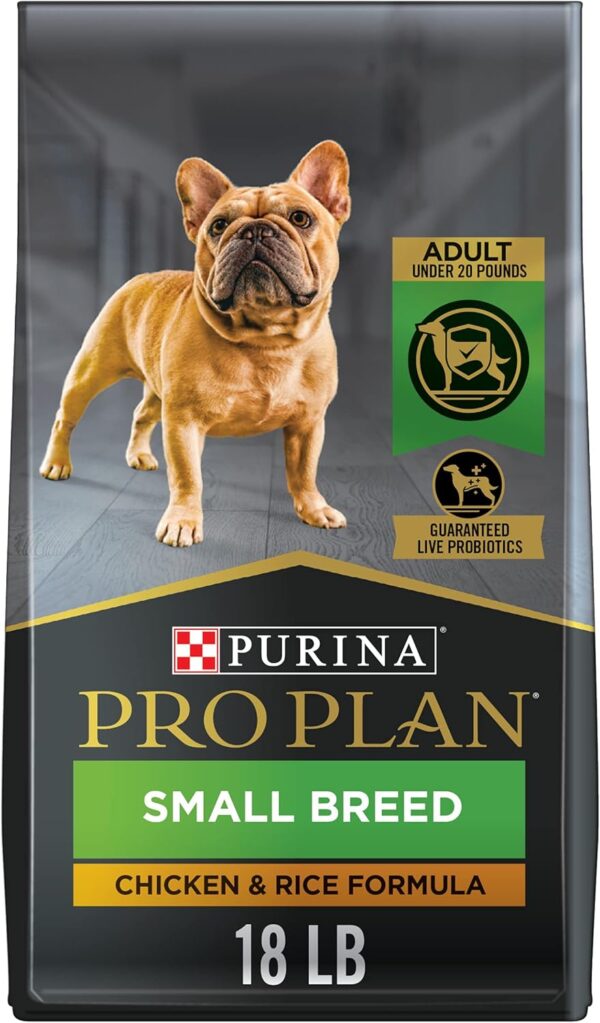 Purina Pro Plan High Protein Small Breed Dog Food, Chicken & Rice Formula - 18 lb. Bag